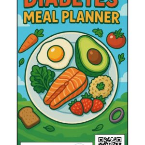 5-Page Diabetes Meal Planner PDF – Digital Download (8.5x11 inches / 21.6x27.9 cm) | Daily Breakfast, Lunch, Dinner, Snack & Beverage Guide | Diabetic-Friendly Meal Planning Chart | Instant Access for Phones, Tablets & Computers